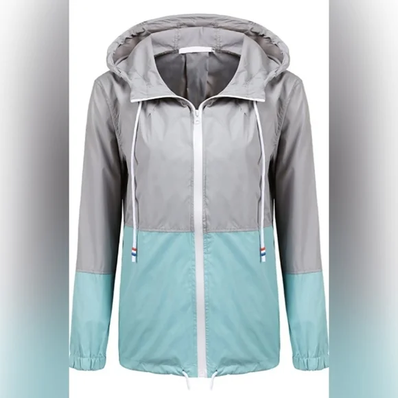 🌹Waterproof Raincoat Outdoor Hooded Rain Jacket Windbreaker